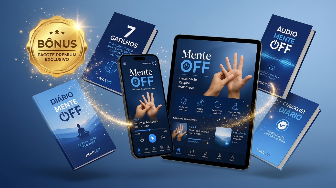 Mente OFF — Protocolo completo + 4 bônus exclusivos